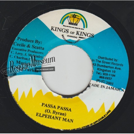 Elephant Man - Passa Passa - Kings Of Kings 7"