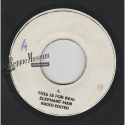 Elephant Man - This Is For Real - blank 7"