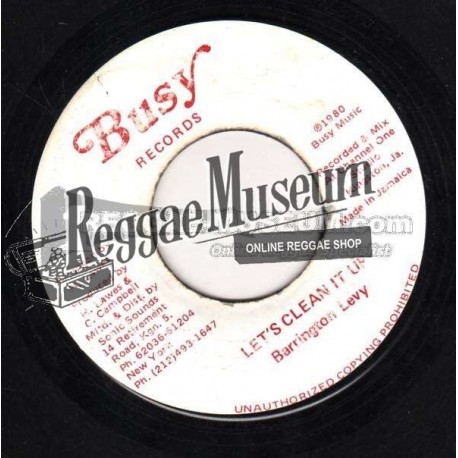 Barrington LEvy - Lets Clean It Up - Busy 7"