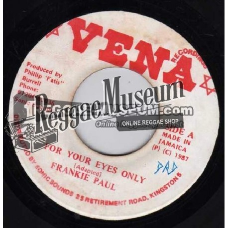 Frankie Paul - For Your Eyes Only - Vena 7"