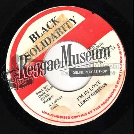Leroy Gibbons - Im In Love - Black Solidarity 7"