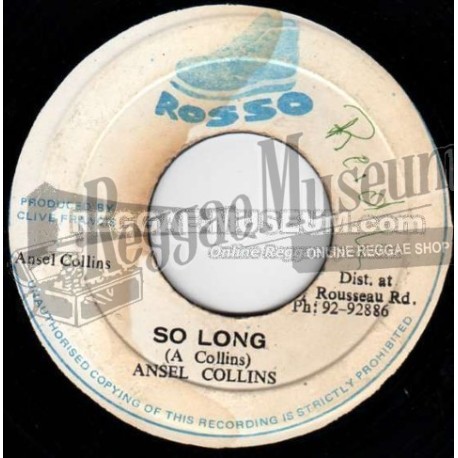 Ansel Collins - So Long [Rosso]