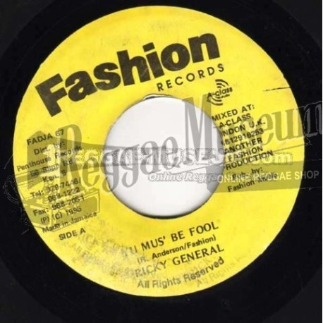 Ricky General - It Must Be Fool [Fashion]