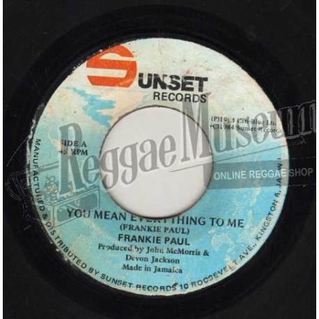 Frankie Paul - You Mean Everything To Me [Sunset]