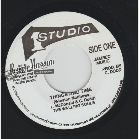 Wailing Souls - Things And Time - Studio 1 7"