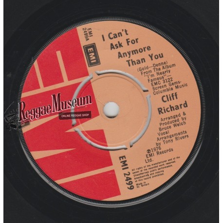 Cliff Richard - I Cant Ask You Anymore Than You - EMI 7"